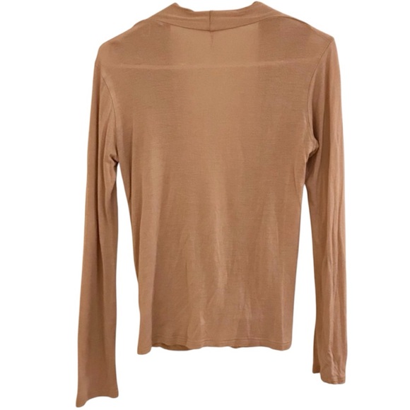 Taupe Surplice Top - Picture 2 of 2